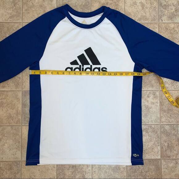 Adidas CLIMALITE Raglan Baseball Length Sleeve Shirt Men's Medium - Picture 9 of 13